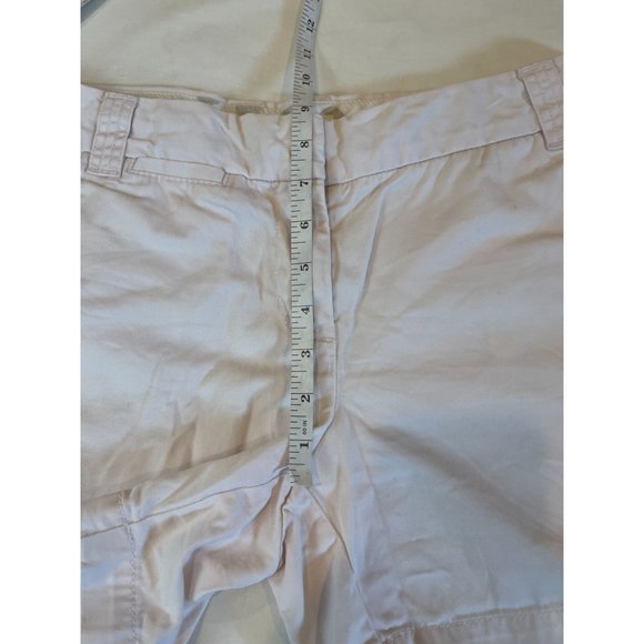 J. Crew Womens Chino Shorts Classic Twill Broken in 100% Cotton White Size 6 - Picture 6 of 9